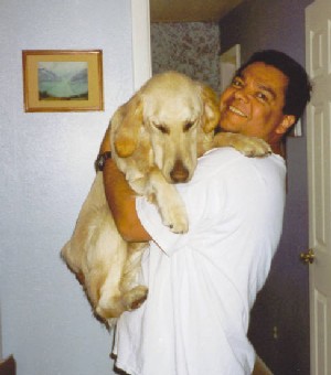 Alvaro and Tigger - not all puppies are small!