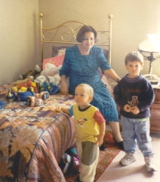 Ivette with Alonsito and Cristobal
