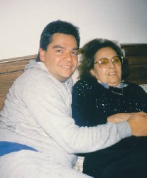 Alvaro with his mother, Ivette.