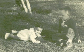 Baby Alvaro with his brother Diego.