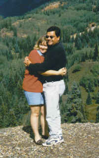 Kristin and Alvaro still very much in Love.  Colorado 1998.