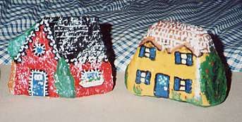 Some of Kristin's painted rocks.