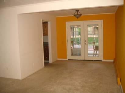 Empty dining room.