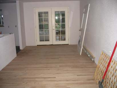 Empty dining room.