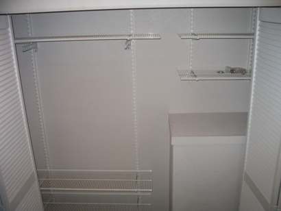 Inside the closet....
