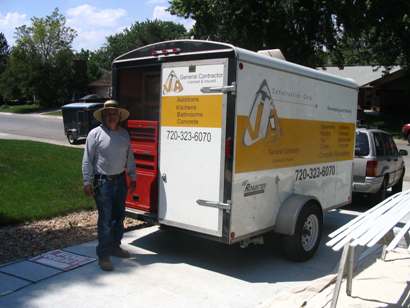Mario and the trailer.