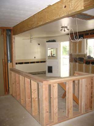 New beam across the ceiling.