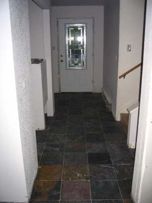 New flooring and door.