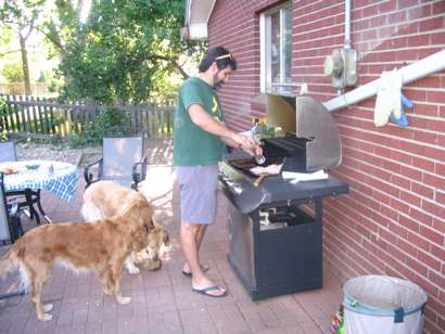 Temporary kitchen.