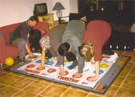 All action on the twister sheet - from the front.