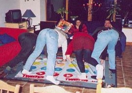 All action on the twister sheet - from the rear.