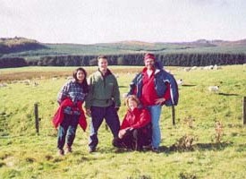 Part of the trekkers to Loch Glassie - The sun even came out.