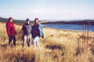 Hild, Mark and Rob at Loch Glassie.