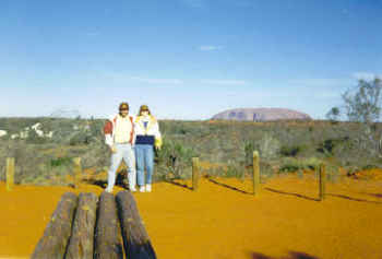 We were there - Rob and Hild's first look at Uluru.