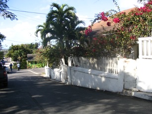A typical street in Nassau.