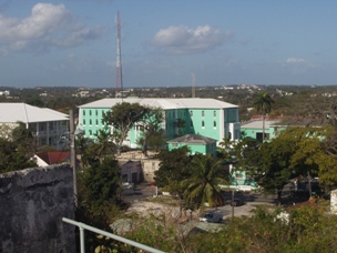 The houses in Nassau have many bright colours.