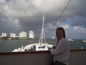 Hild looking towards the Bahamas.