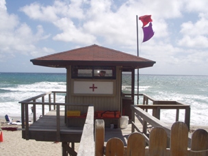 Beach life at the Atlantic Ocean.