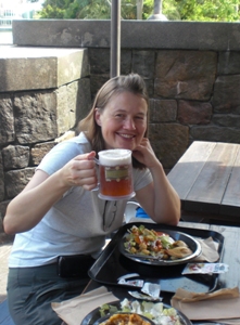 Hild drinking butterbeer