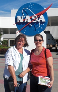 Kristin and Hild at KSC-NASA