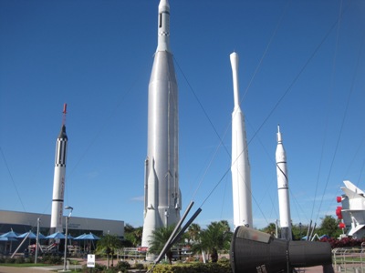The rocket garden at KSC-NASA