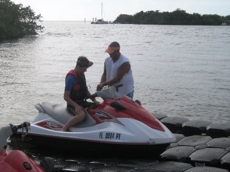 Bjrnar on his jetski