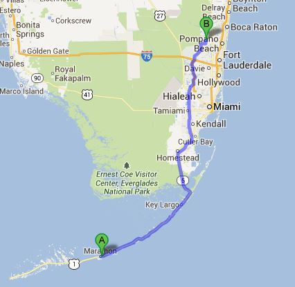 Coral Springs to Marathon