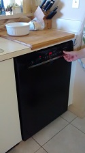 Testing new dishwasher