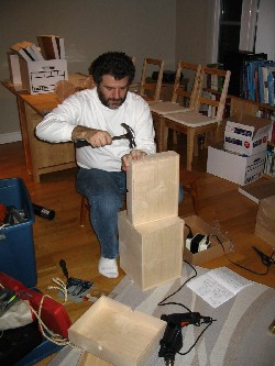 Rob building drawers.