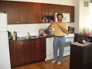 Rob having breakfast.