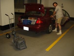 Rob filling up Yogi - for the umpteenth time.