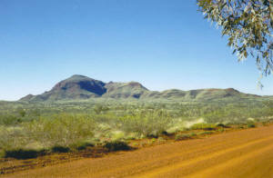 Mt Bruce - second highest peak in WA (1235 m) ... second to Mt Meharry (1250 m).