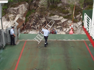 Plukker opp fleire reisande.