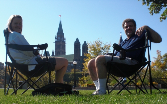 Hild and Rob in Major's Hill Park