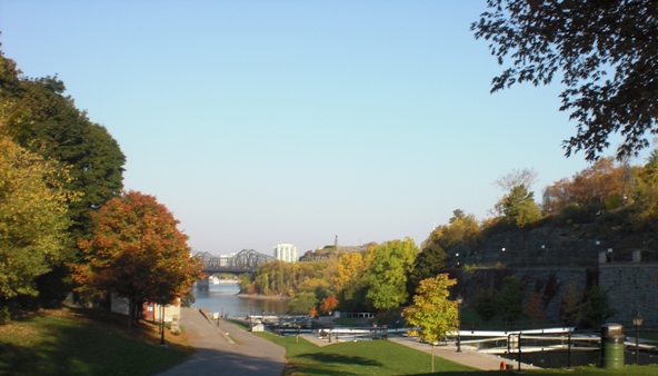 Rideau Canal locks at Ottawa River