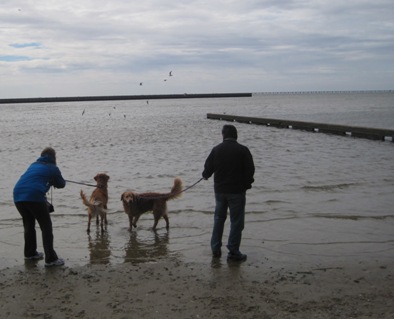 Reina and Austin in Lake Pontchatrain