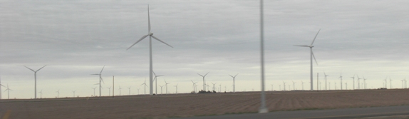 Windmill farm in Texas