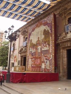 Around the cathedral in Valencia.