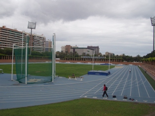 Track and field facilities.