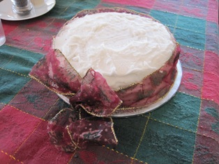 Christmas cake.