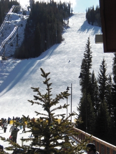 Downhill slope at Keystone.