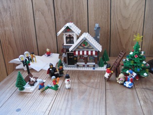 Completed lego village.