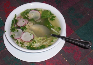 Posole suppe.
