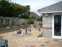 The wall, the frog-band, the fountain and the extension.