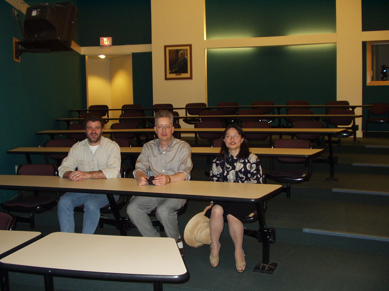 Rob, Stan, Cindy in the lecture theatre at FPLC!