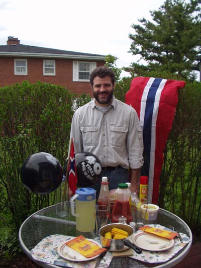 Birthday boy, celebrating early - on 17th of May (Norwegian National Day).