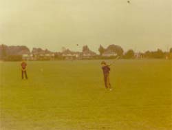 Cricket - Little Robbie swinging that bat!