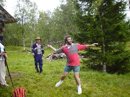 Rob throwing the javelin at Voglumtveit.