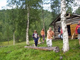 Spydkast konkurranse p Voglumtveit.