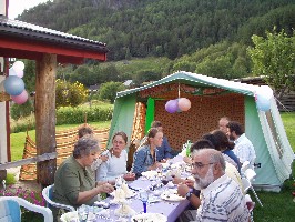 Yum, Yum, Yum - Everyone eating dinner.